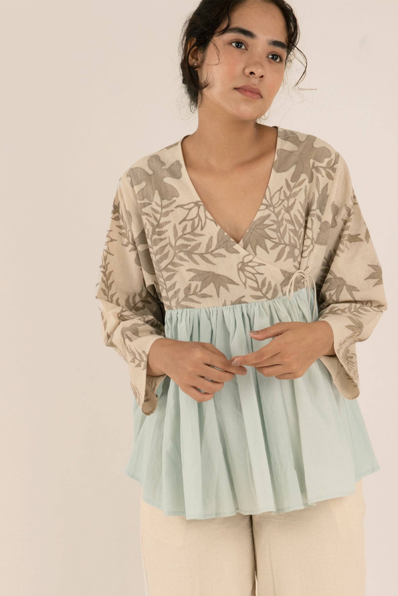 Morning blue blouse