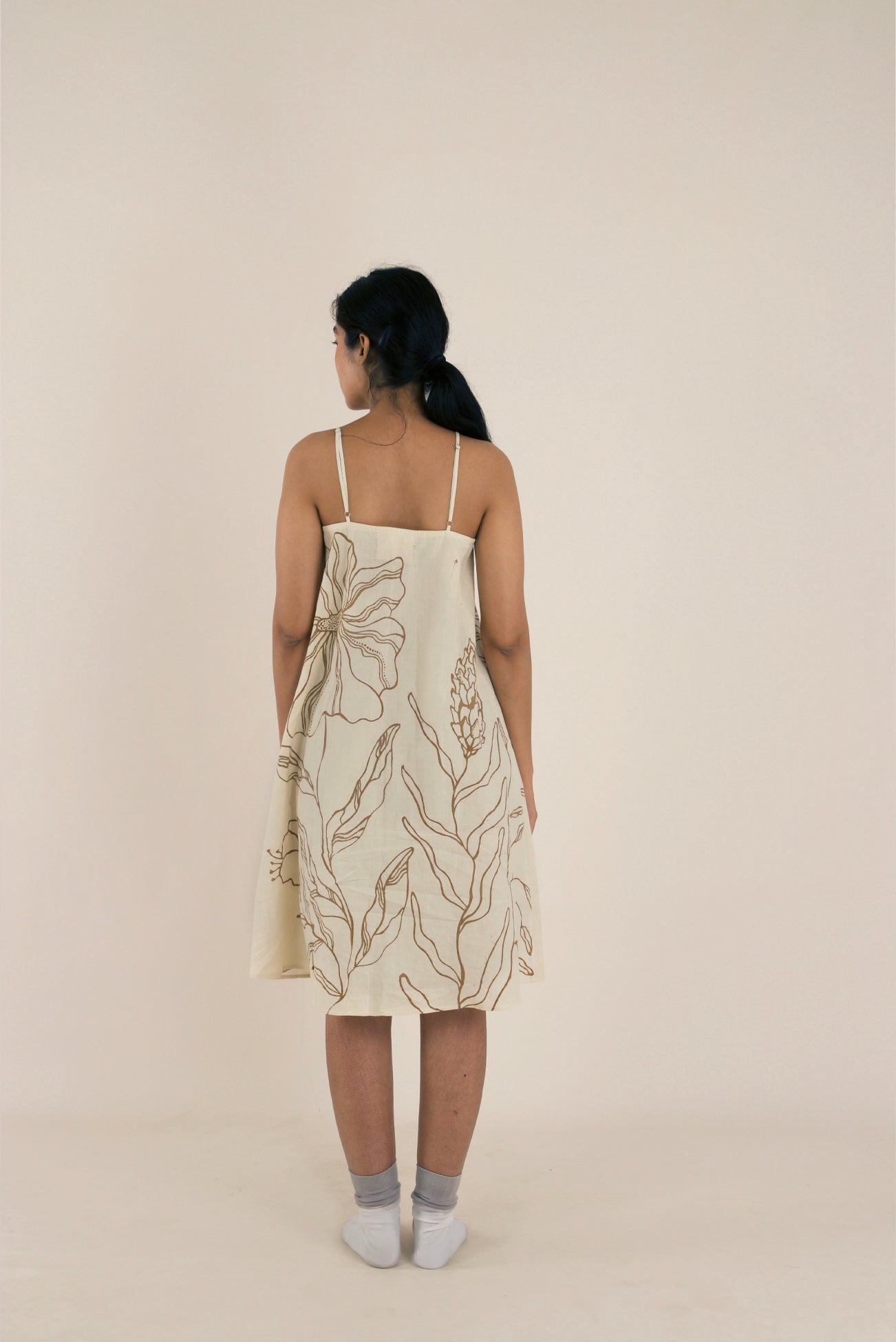 Sage white dress