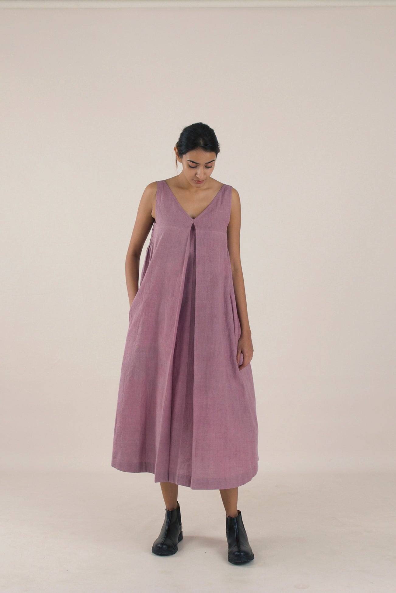 Velvet plum dress