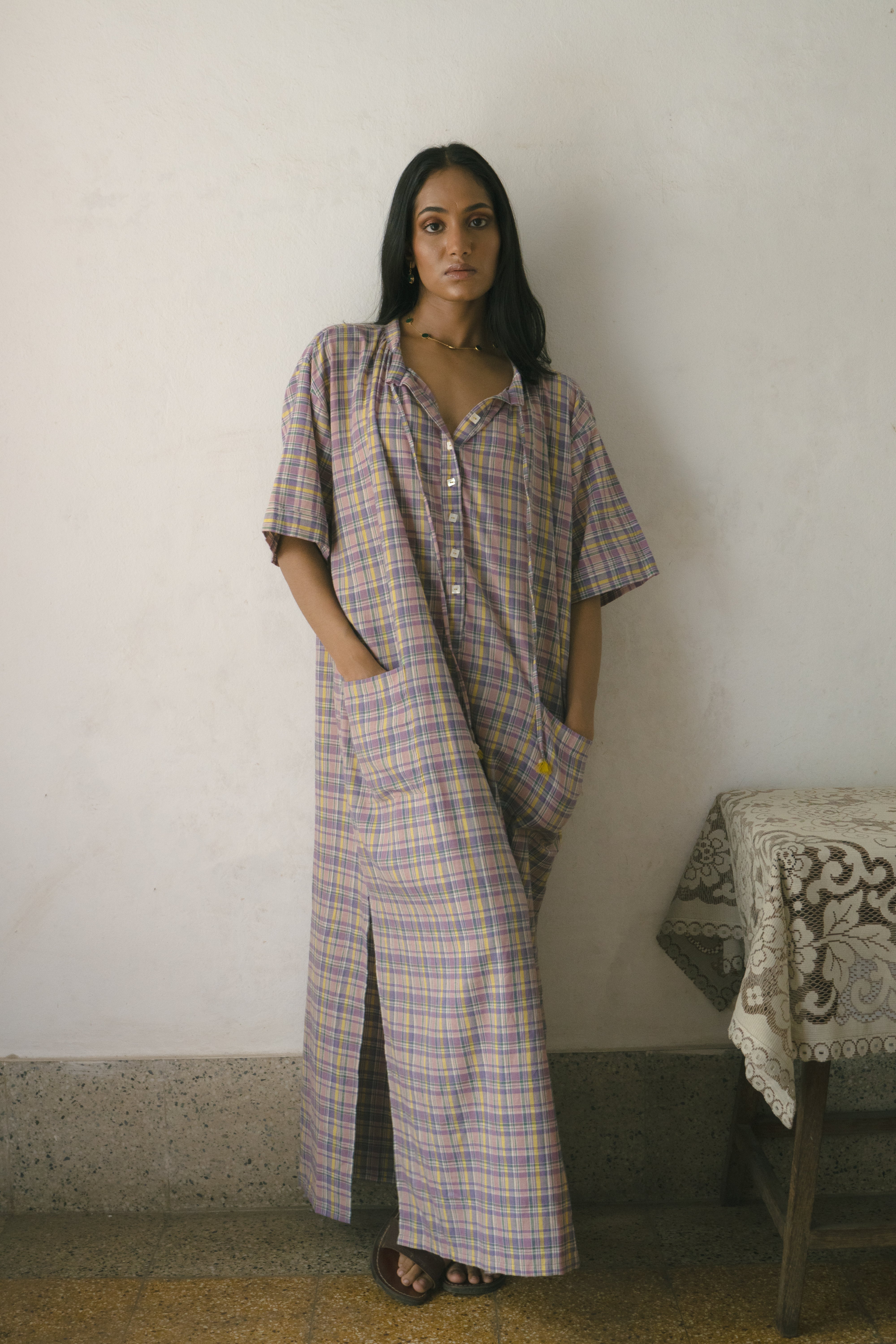 Meadow long tunic dress