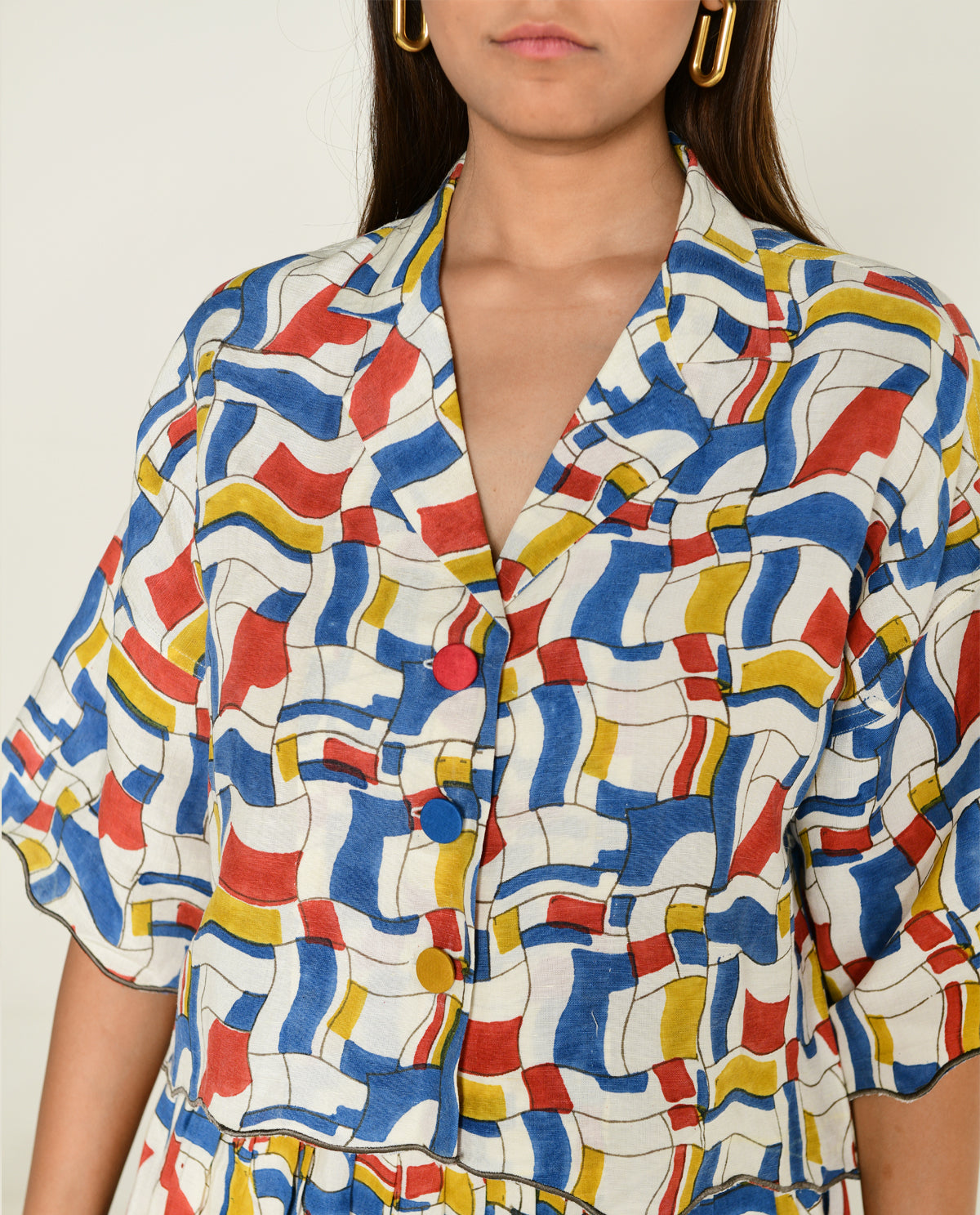 Escher Coord Shirt with Skirt