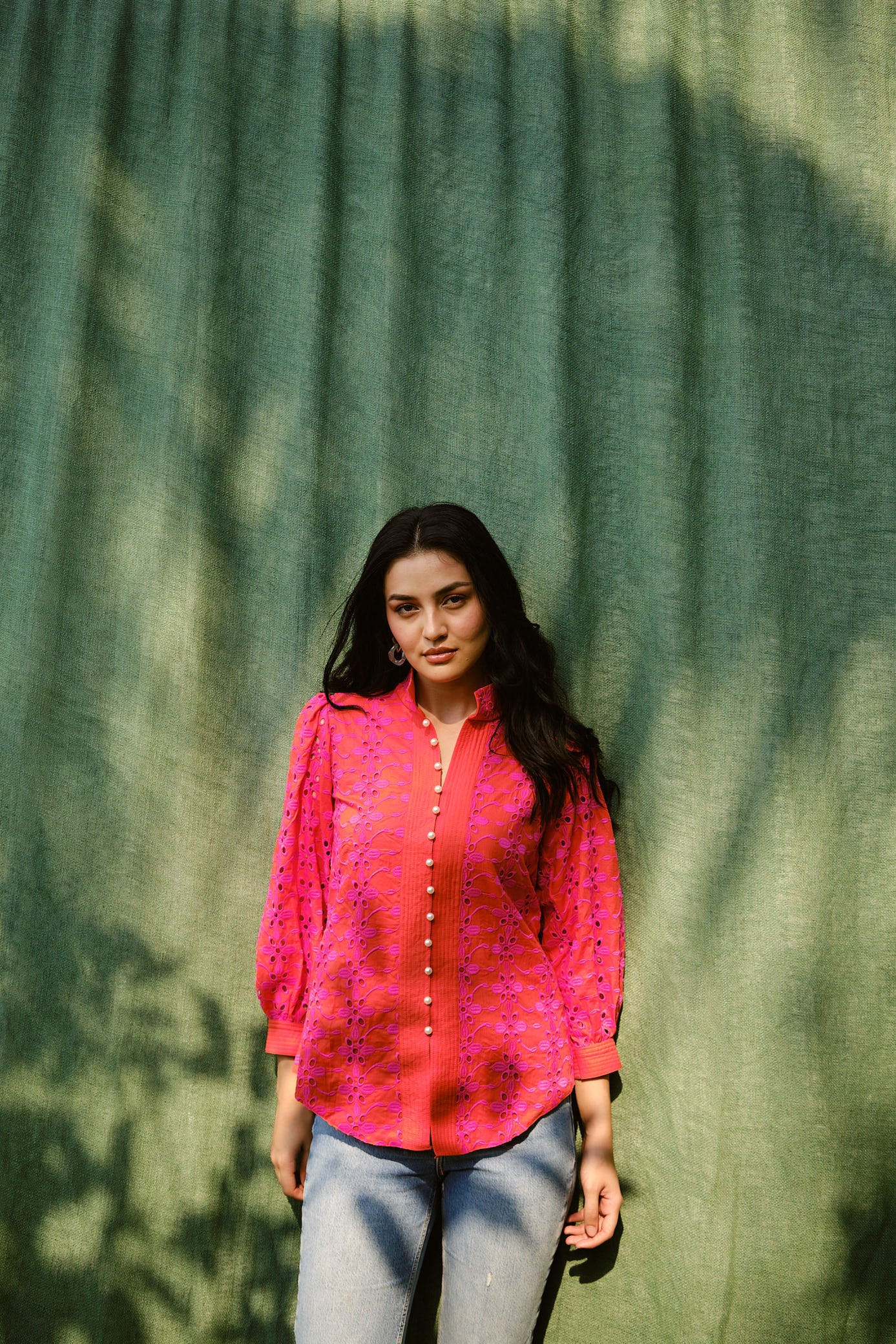 Tulip broderie shirt