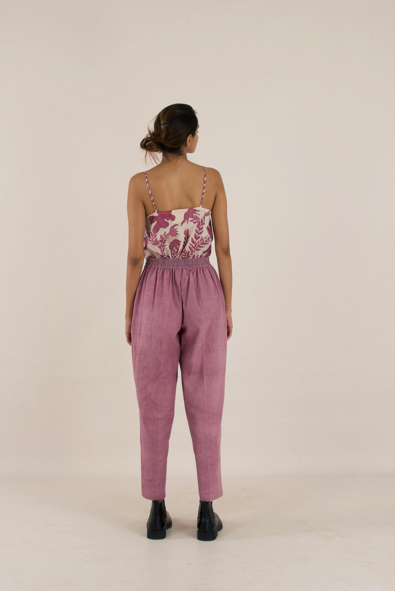 Budding dahlia trousers