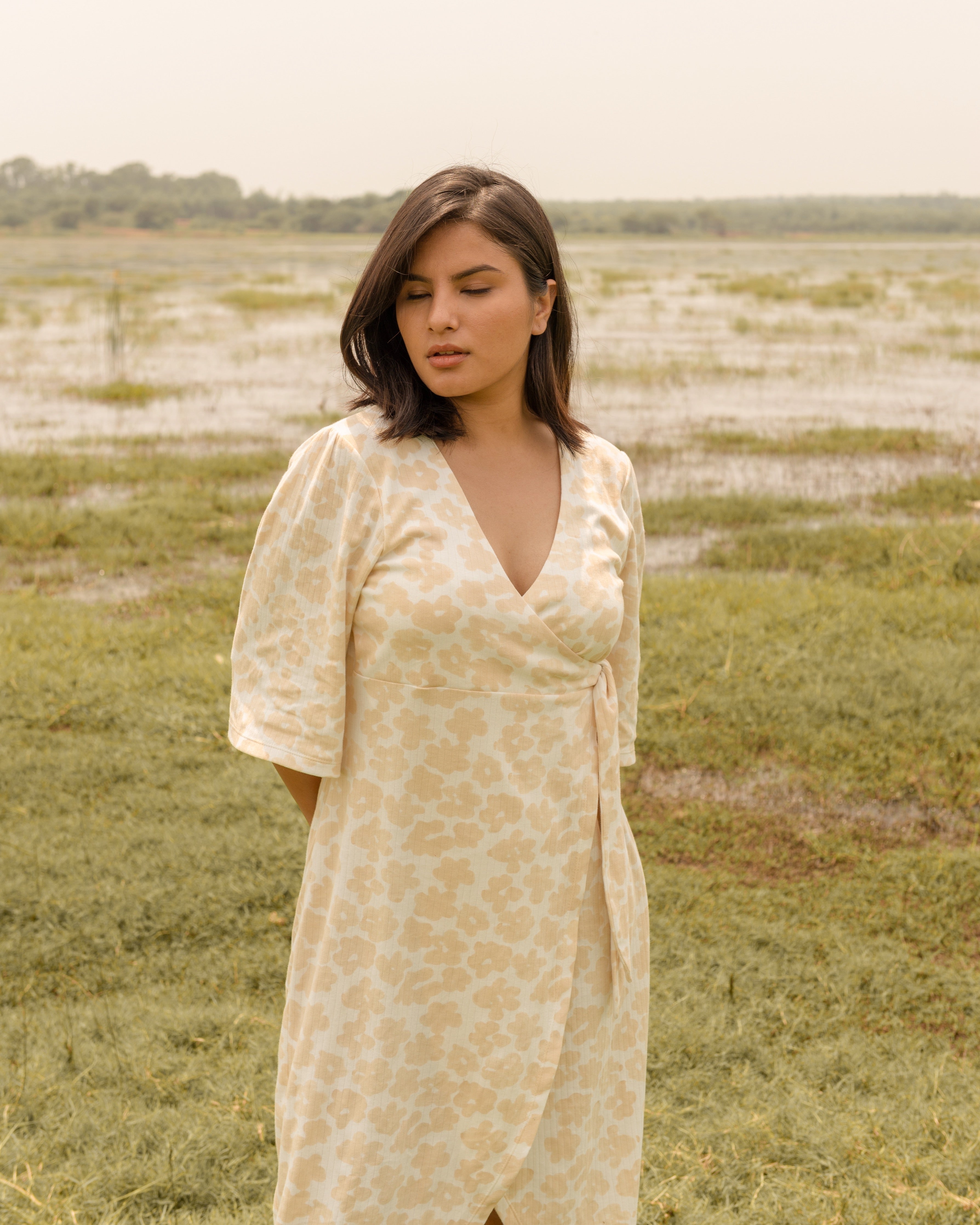 Buttercup wrap dress
