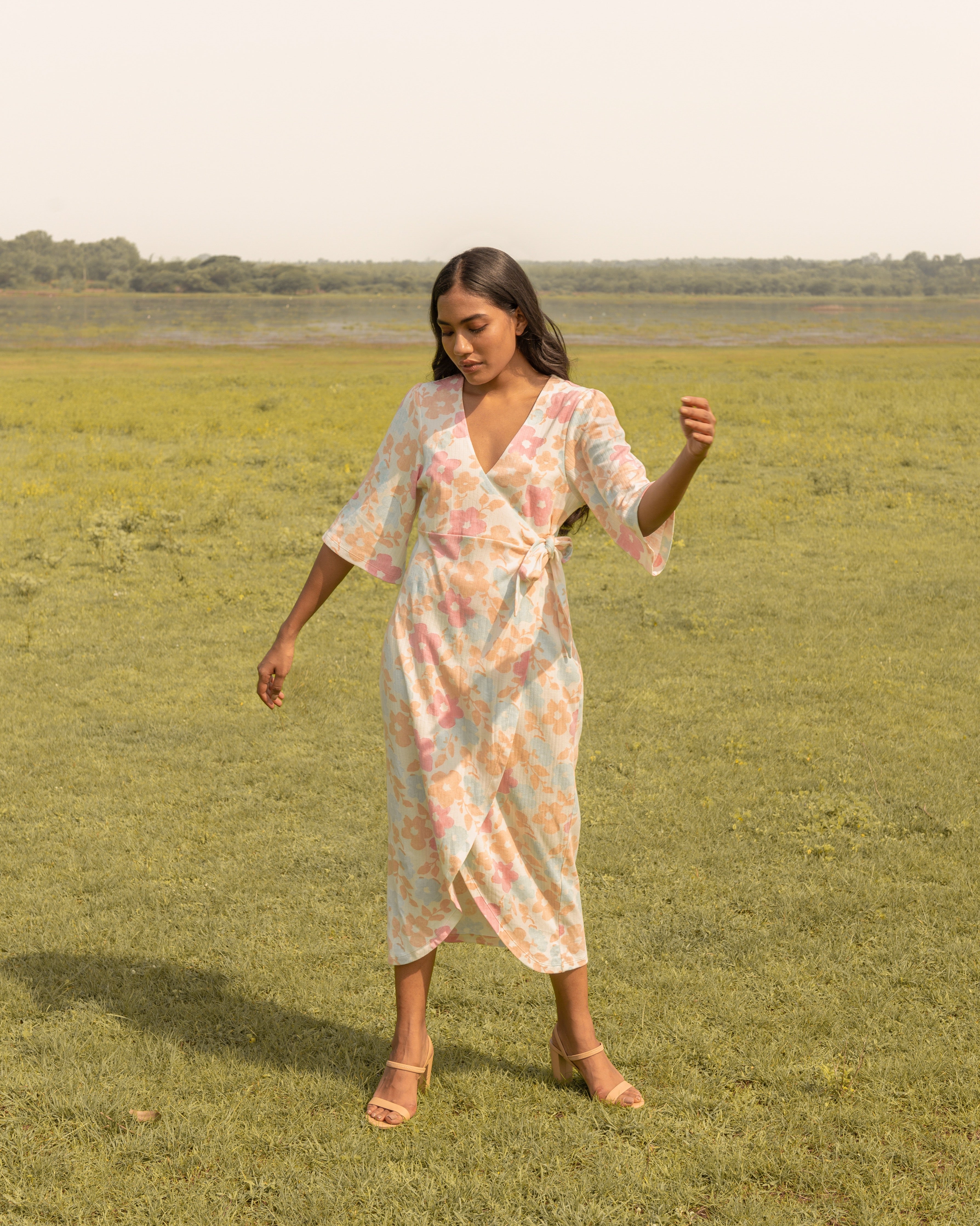 Meadow wrap dress