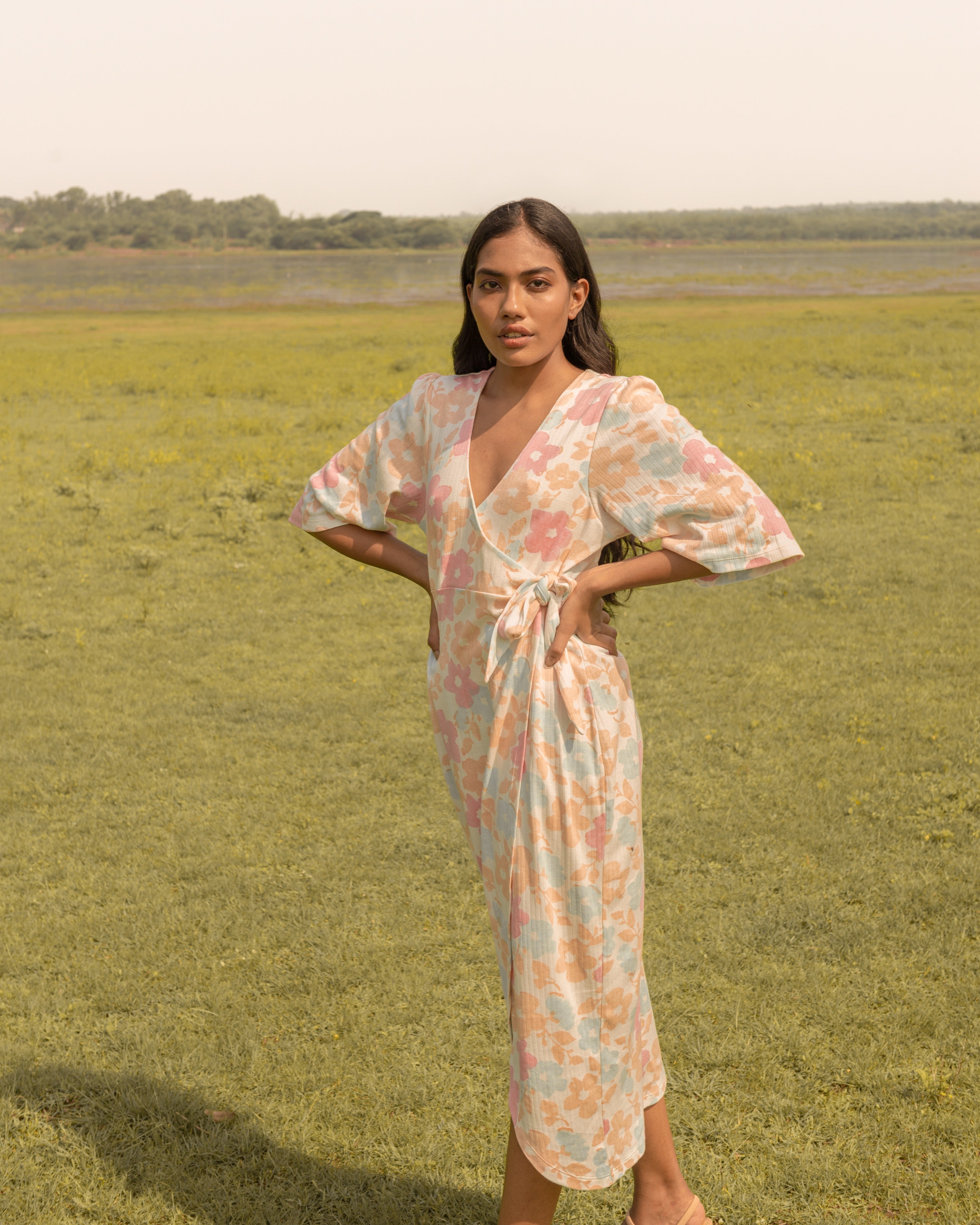 Meadow wrap dress