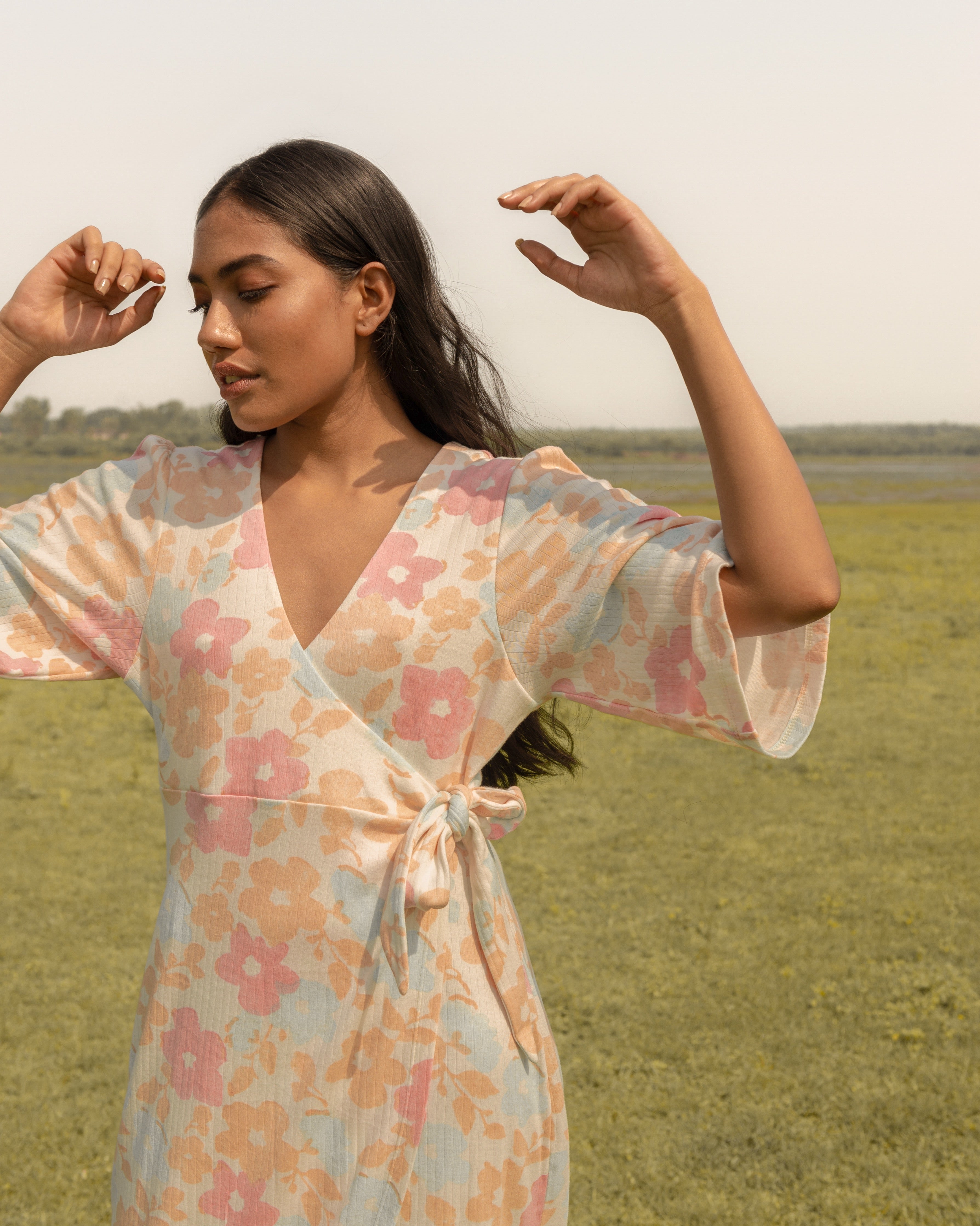 Meadow wrap dress