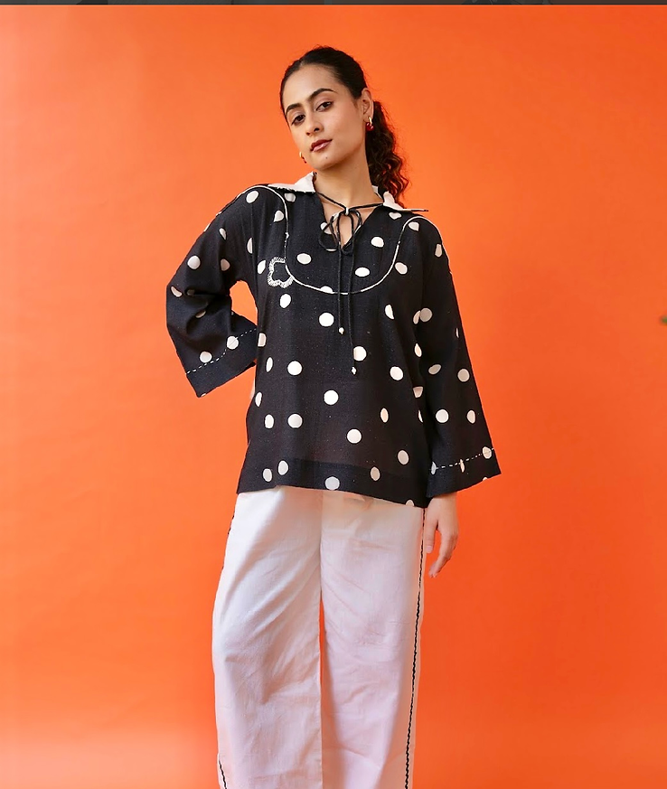 Polka Anchored Top