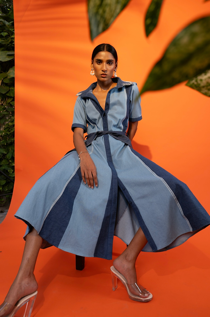 Indigo Orbit Dress