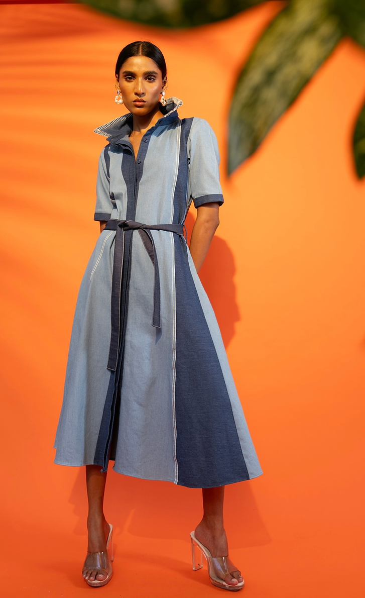 Indigo Orbit Dress