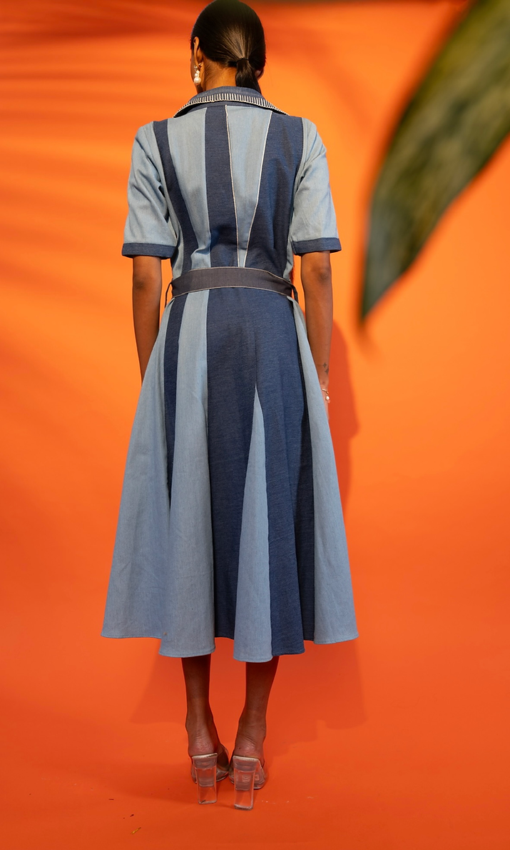 Indigo Orbit Dress