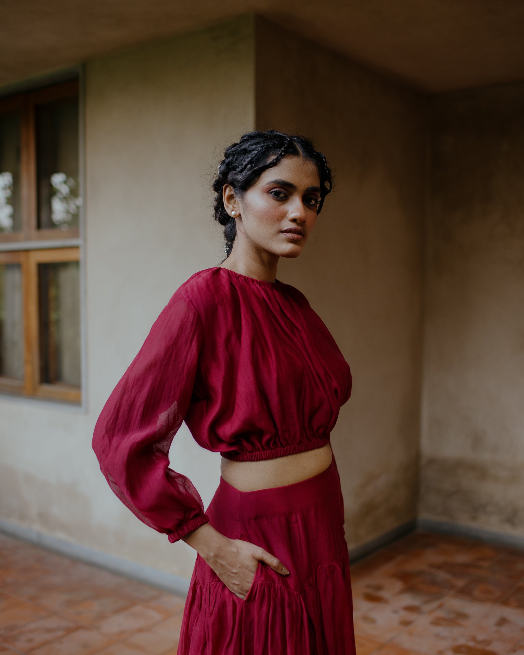 Dina Gathered Top