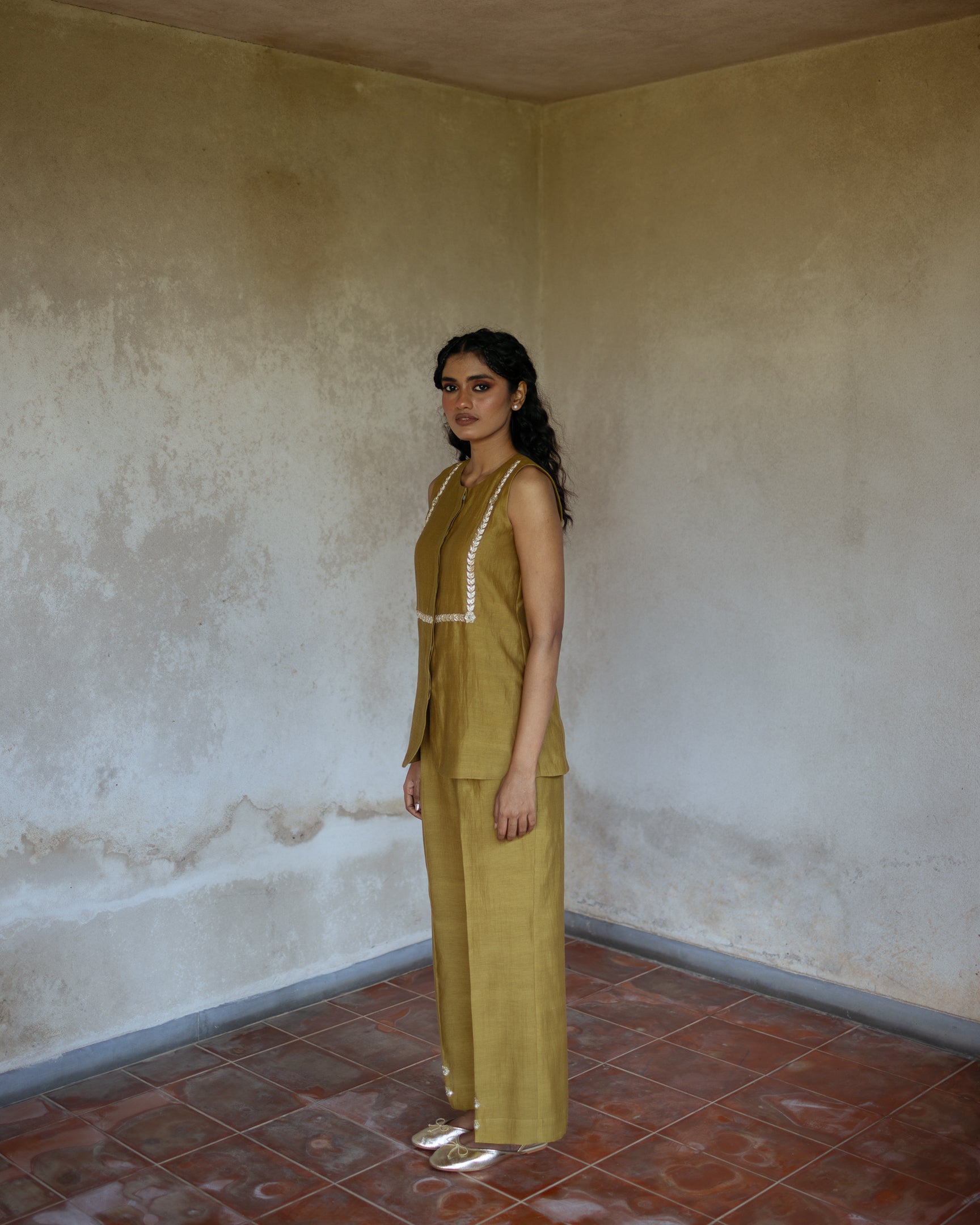 Irene Vest + Trouser Set