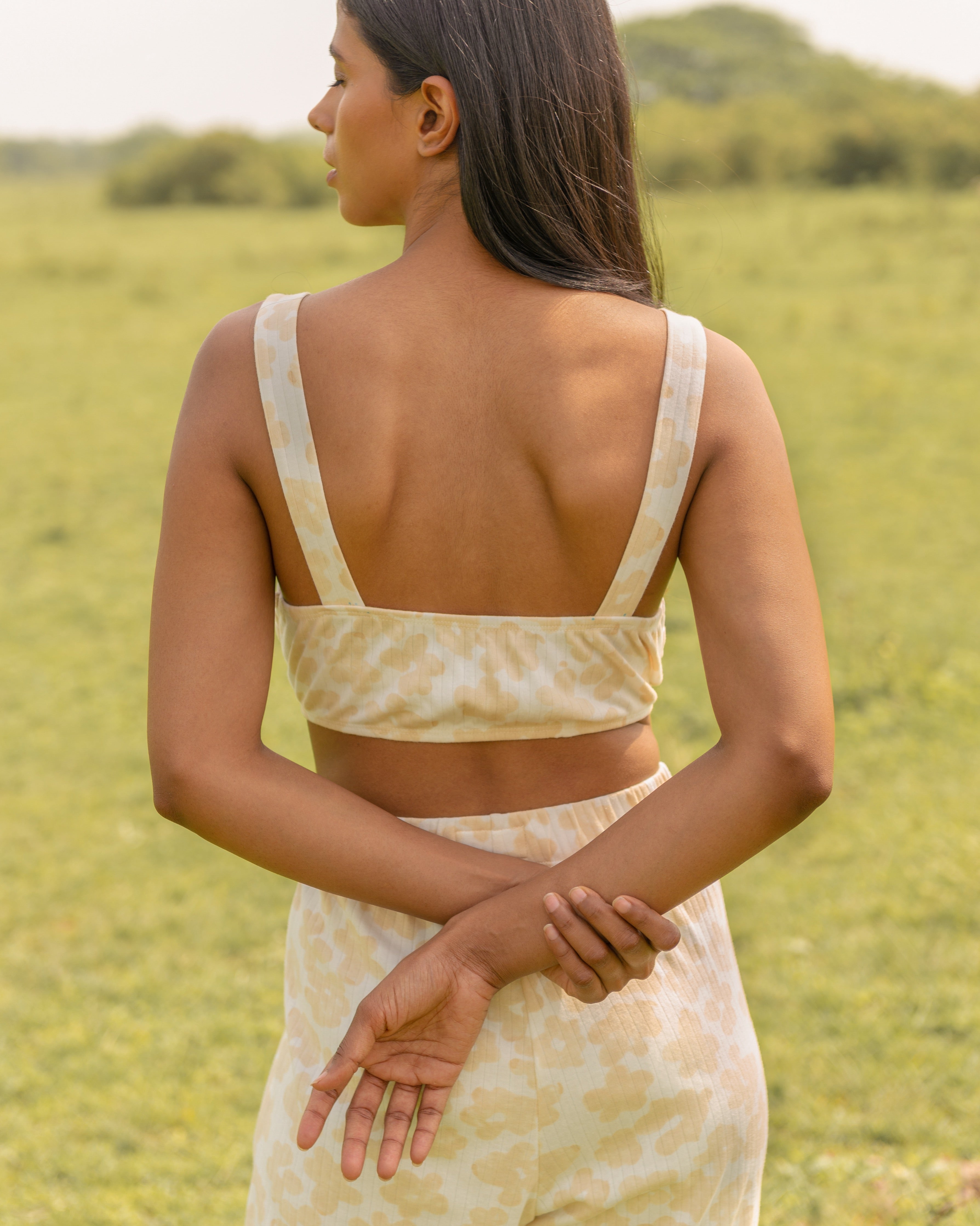 Buttercup bralette & wide leg pants