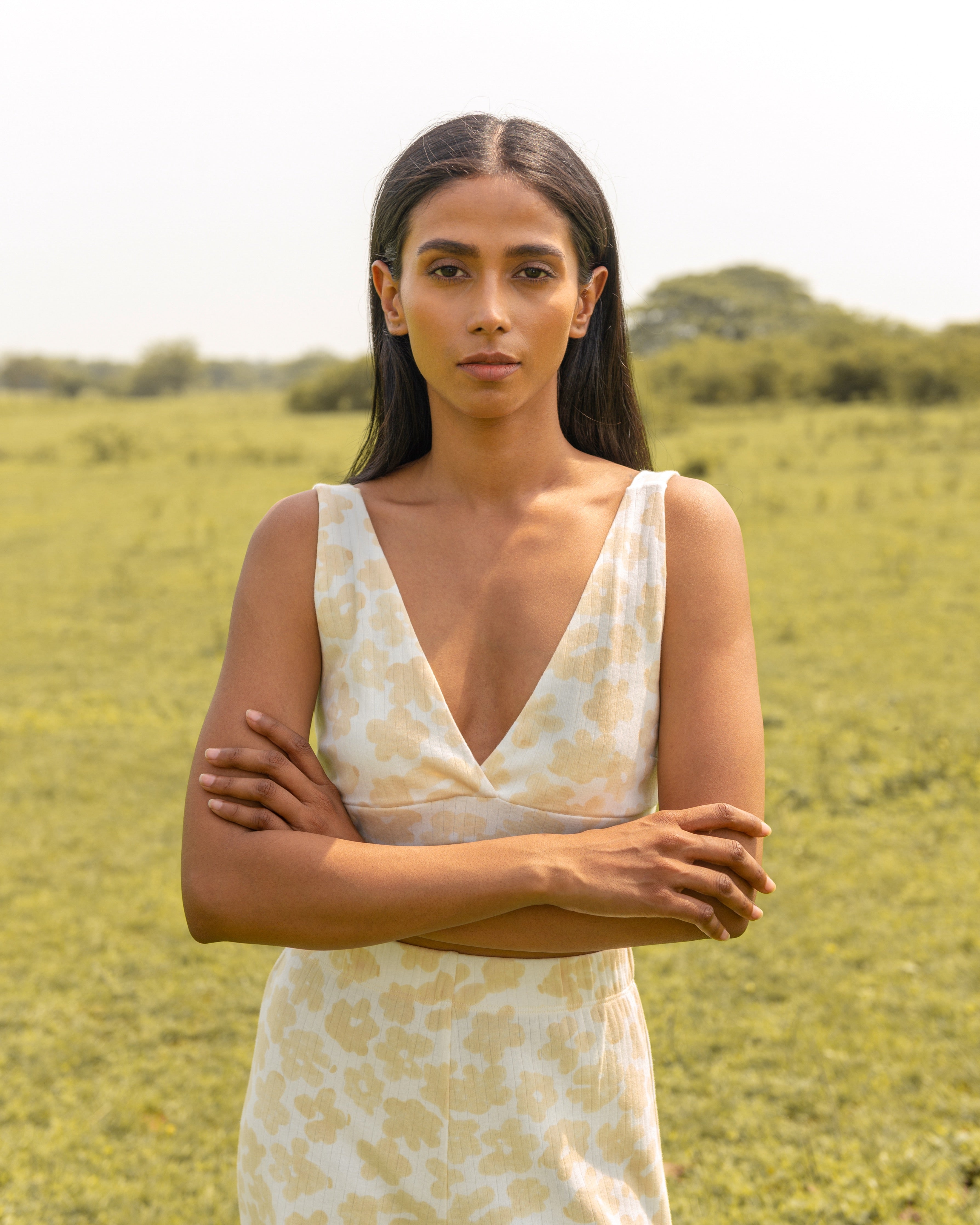 Buttercup bralette & wide leg pants